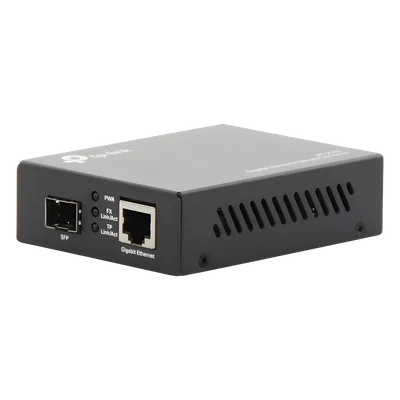 Convertidor de Medios / 1 Puerto SFP 1 Gbps / 1 Puerto RJ45 10/100/1000 Mbps / Monomodo o Multimodo / Plug and Play