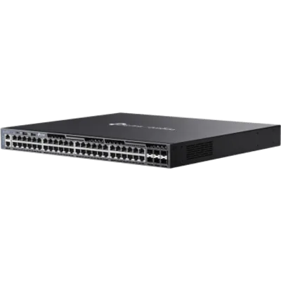 Switch Gestionable L3 / 48 Puertos Gigabit / 6 Slots SFP+ 10G / Capacidad 216 Gbps / Apilamiento 8 Unidades / Fuentes Redundantes