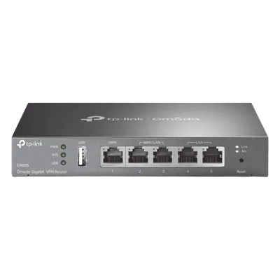 Router Gigabit Multi-WAN / 5 Puertos Gigabit / 150,000 Sesiones Concurrentes / 16 Túneles VPN IPsec / USB 2.0 / Controlador SDN Omada
