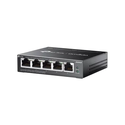 Switch Gestionado / 5 Puertos Gigabit / 4 Puertos PoE+ / 65W / Cloud SDN / Sin Ventiladores