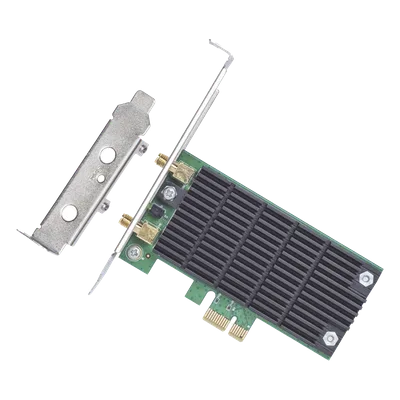 Adaptador PCI Express Wi-Fi / Doble Banda AC1200 / 2.4 y 5 GHz / 2x2 MU-MIMO / Antenas Desmontables 2 dBi / Perfil Bajo y Completo