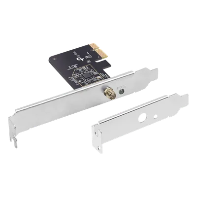 Adaptador PCI Express Inalámbrico / Dual Band AC 600 Mbps / MU-MIMO / Antena Omnidireccional 2 dBi / WPA3 / Perfil Bajo y Completo