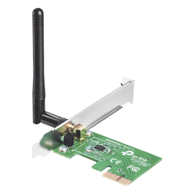 Adaptador Inalámbrico PCI Express / 150 Mbps / Banda 2.4 GHz / Antena Desmontable 2 dBi / IEEE 802.11n/g/b