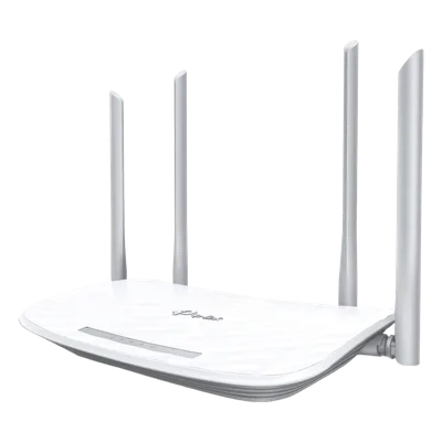 Router Wi-Fi 5 / Doble Banda AC1200 / 4 Antenas Externas / 4 Puertos LAN 10/100 Mbps / MU-MIMO 2x2 / Modo Triple Operación