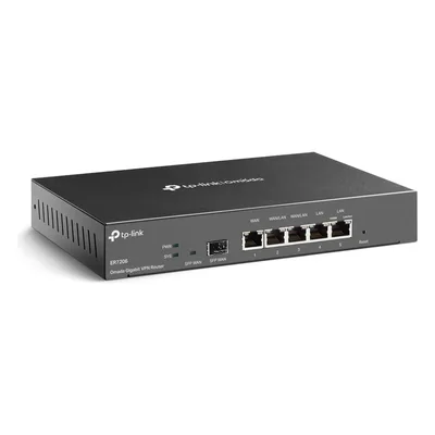 Router Empresarial Multi-WAN / 5 Puertos Gigabit / 1 Puerto SFP / 150,000 Sesiones Concurrentes / 55 Túneles OpenVPN / 100 Túneles IPsec / Gestión Cloud Omada