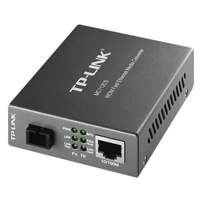 Convertidor de Medios WDM / Fibra Monomodo SC / 20 km (12.4 mi) / 10/100 Mbps / Longitud de Onda 1310/1550 nm / Plug and Play
