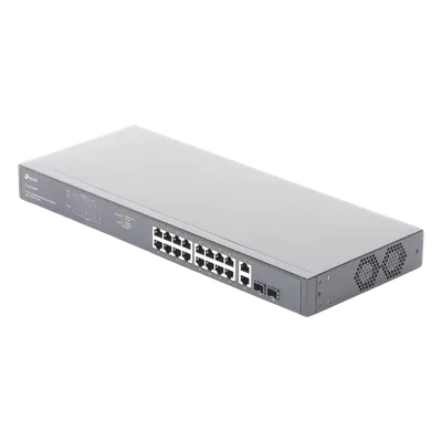 Switch PoE / 16 Puertos Gigabit / 2 SFP / 2 Combo / 250W PoE / 36 Gbps / Rackmount