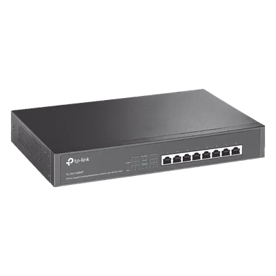Switch PoE+ / 8 Puertos Gigabit / 126W Total / 30W por Puerto / Escritorio o Rack