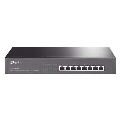 Switch PoE+ / 8 Puertos Gigabit / 126W Total / 30W por Puerto / Escritorio o Rack