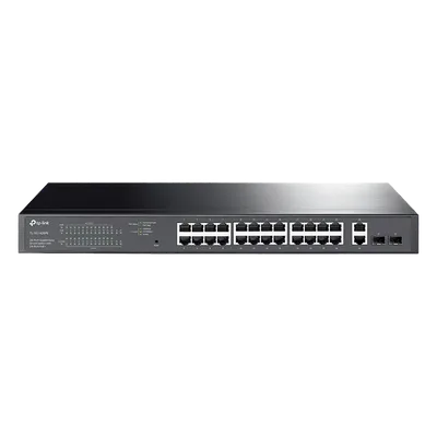 Switch PoE Administrable / 26 Puertos RJ45 Gigabit / 2 Puertos SFP / 24 Puertos PoE 802.3af/at / 250W PoE / 56 Gbps / 41.7 Mpps