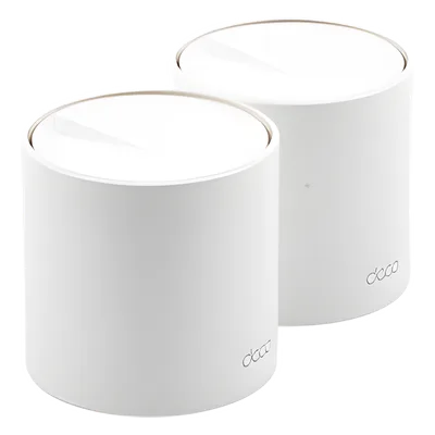 Sistema Mesh Wi-Fi 6 / AX1800 Mbps / 4 Flujos Simultáneos / 2 Puertos Gigabit WAN/LAN Auto-Detección / 2 Antenas Internas / Administración App Móvil