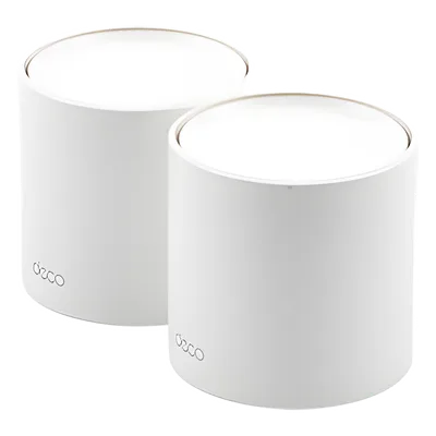 Sistema Mesh Wi-Fi 6 / AX1800 Mbps / 4 Flujos Simultáneos / 2 Puertos Gigabit WAN/LAN Auto-Detección / 2 Antenas Internas / Administración App Móvil