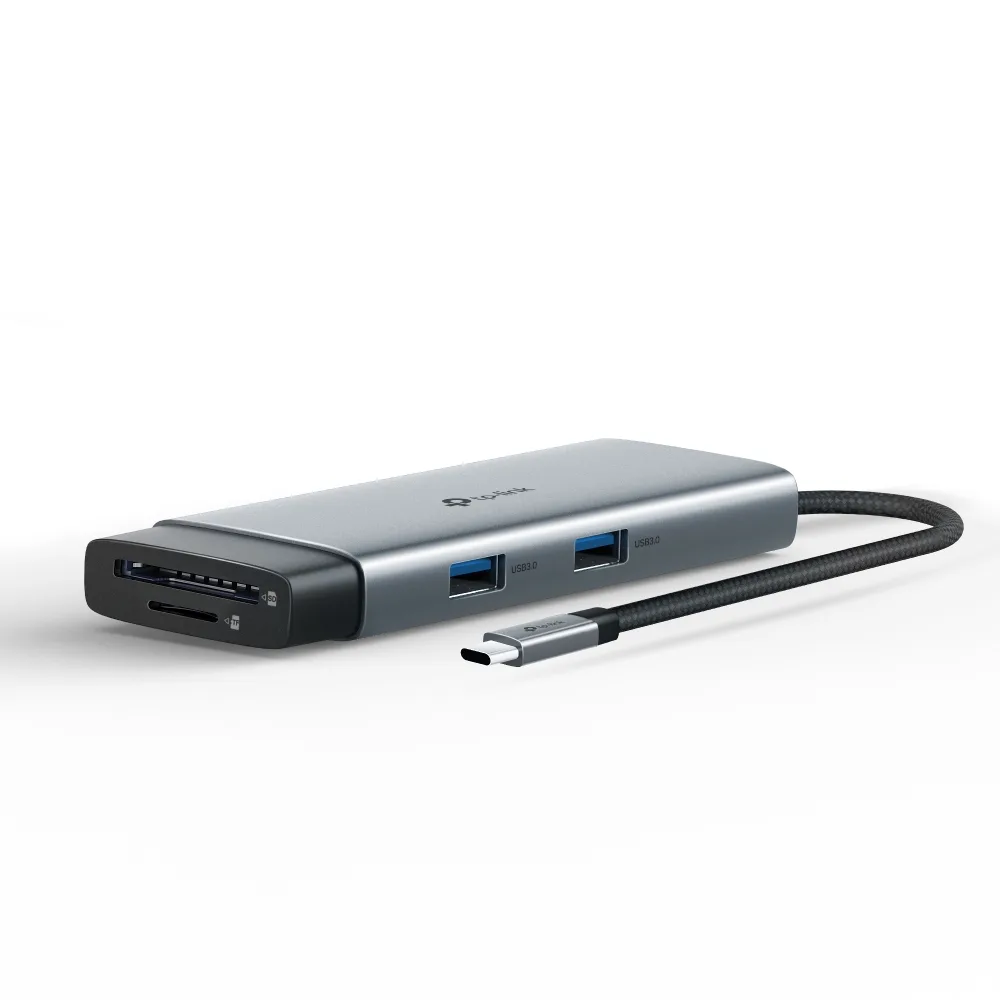 Adaptador HUB / 6 en 1 / USB-C / HDMI 4K 60Hz / Ethernet Gigabit / USB-C + 2x USB-A / PD 100W