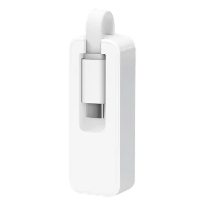 Adaptador de red / Ethernet RJ45 10/100/1000Mbps / USB-C / Cable plegable / RTL8153 / 71x26x16.2 mm