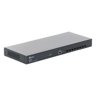 Switch Fibra Óptica L2+ / 8 Puertos SFP+ 10G / 160 Gbps / Sin Ventiladores / Montaje en Rack / Gestión Omada Centralizada