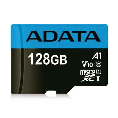 ADATA MICROSD PREMIER 128GB CLASS10-RETAIL A1 ADAPATER AZUL AUS