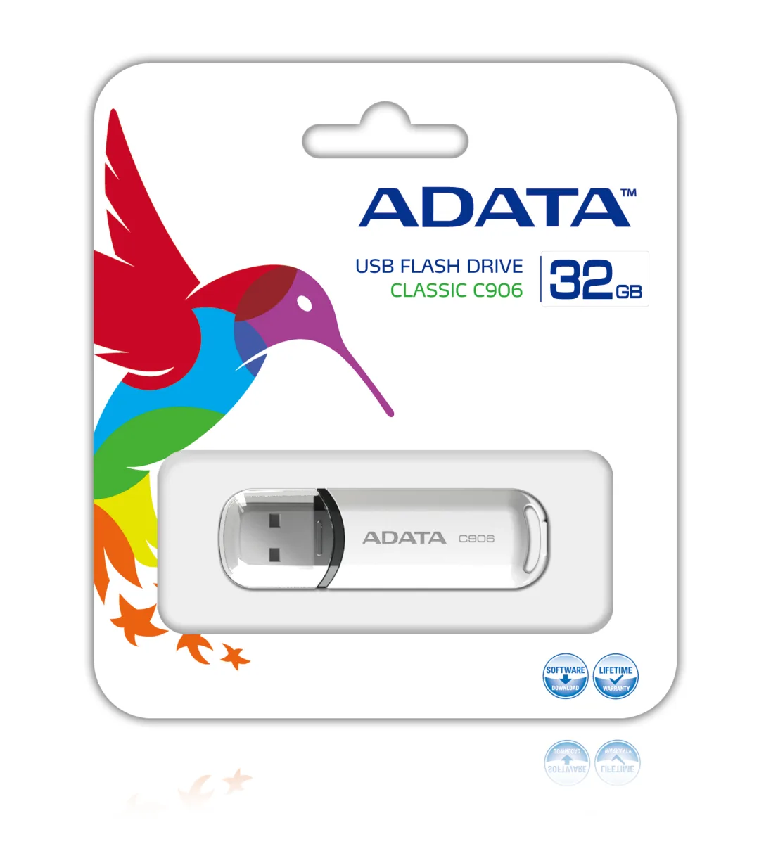 ADATA USB 32GB C906 BLANCA AC906-32G-RWH