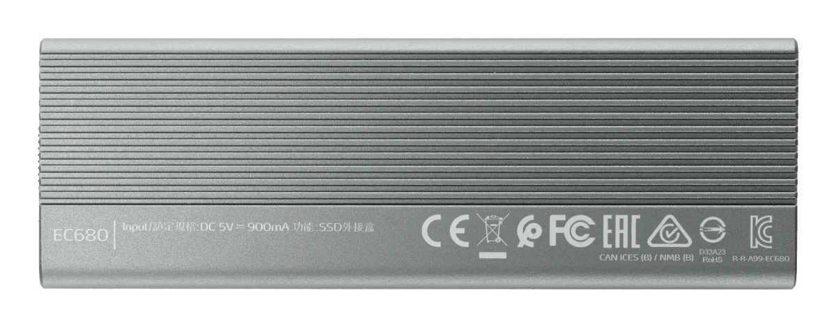 ADATA GABINETE EXTERNO PARA SSD PCIE M.2 USB 3.2 TIPO C EC680-