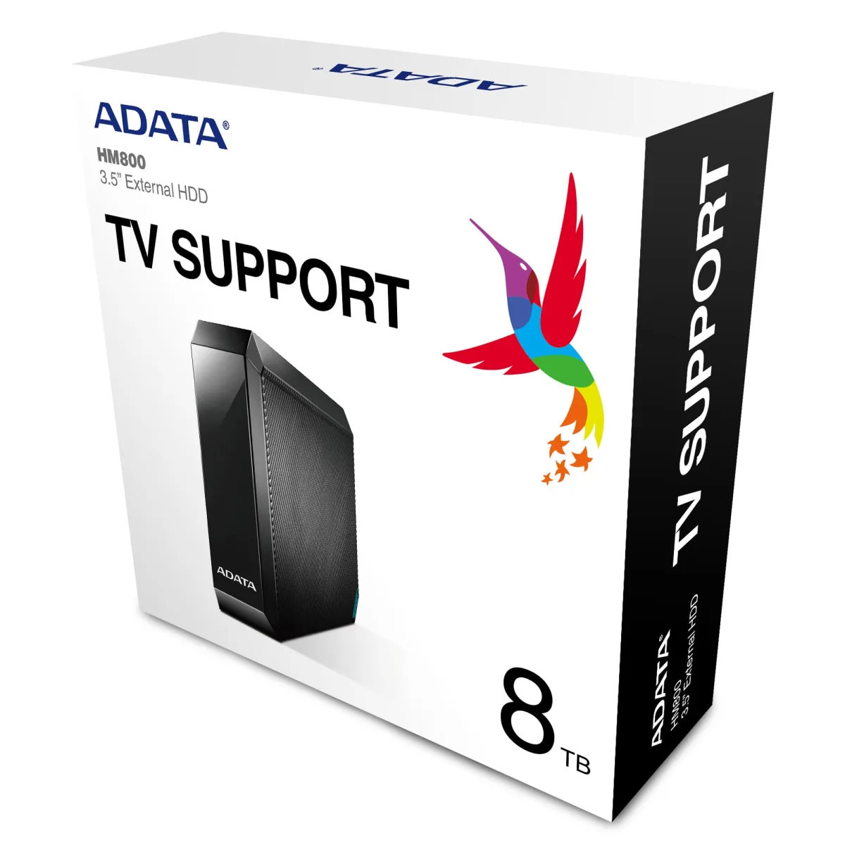 ADATA DISCO DURO EXTERNO 8TB NEGRO HM800 USB 3.2 MOD: AHM800-8TU