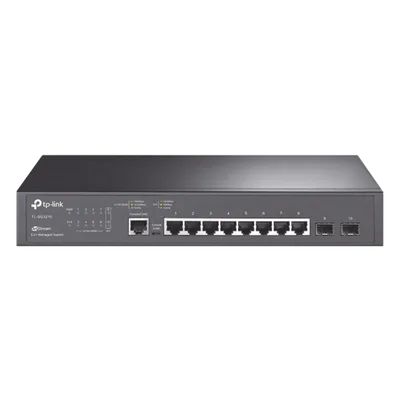 Switch Gigabit Administrable / 8 Puertos RJ45 + 2 SFP / 20 Gbps / SDN Omada / QoS 8 Colas / IPv4/IPv6