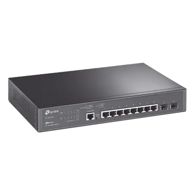 Switch Gigabit Administrable / 8 Puertos RJ45 + 2 SFP / 20 Gbps / SDN Omada / QoS 8 Colas / IPv4/IPv6