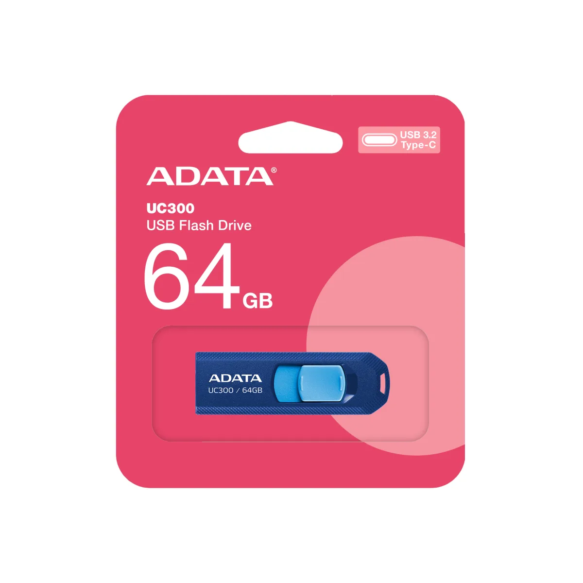 ADATA USB 64 GB TIPO C ACHO-UC3 NEGRO / AZUL