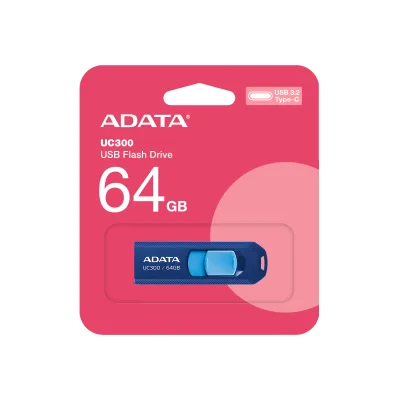 ADATA USB 64 GB TIPO C ACHO-UC3 NEGRO / AZUL