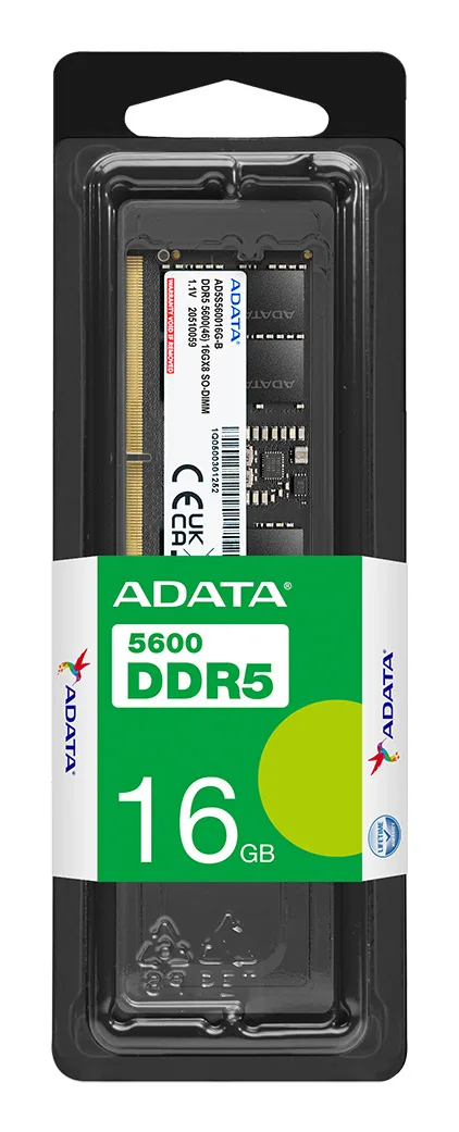 SODIMM ADATA DDR5 16GB PC5- 5600MHZ CL46 262 PIN 1.1 AD5S560016