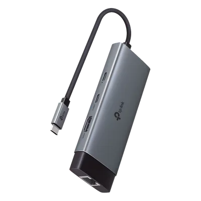Adaptador HUB / 6 en 1 / USB-C / HDMI 4K@60Hz / Ethernet Gigabit / 100W PD / 4.65 x 1.69 x 0.56 in