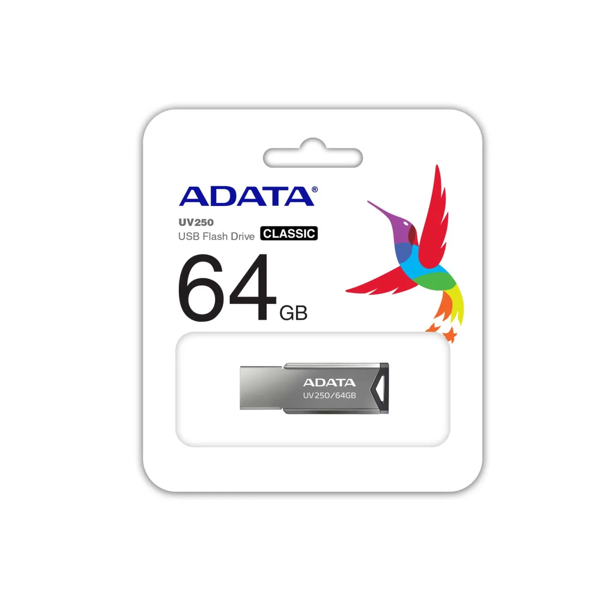 ADATA USB 64GB AUV250-64G-RBK 2.0 METALICA