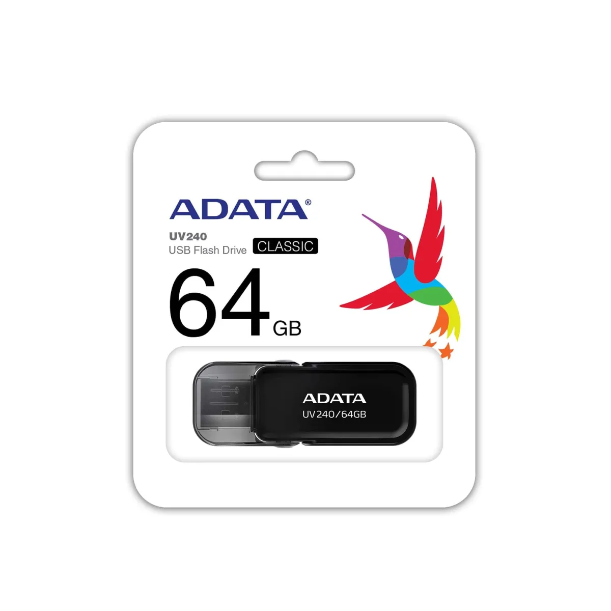 ADATA USB 64GB UV240 2.0 BLACK AUV240-64G-RBK