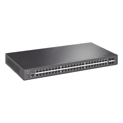 Switch Administrable Gigabit / 48 Puertos RJ45 / 4 Puertos SFP 1G / 104 Gbps / Sin Ventilador / PoE No Incluido