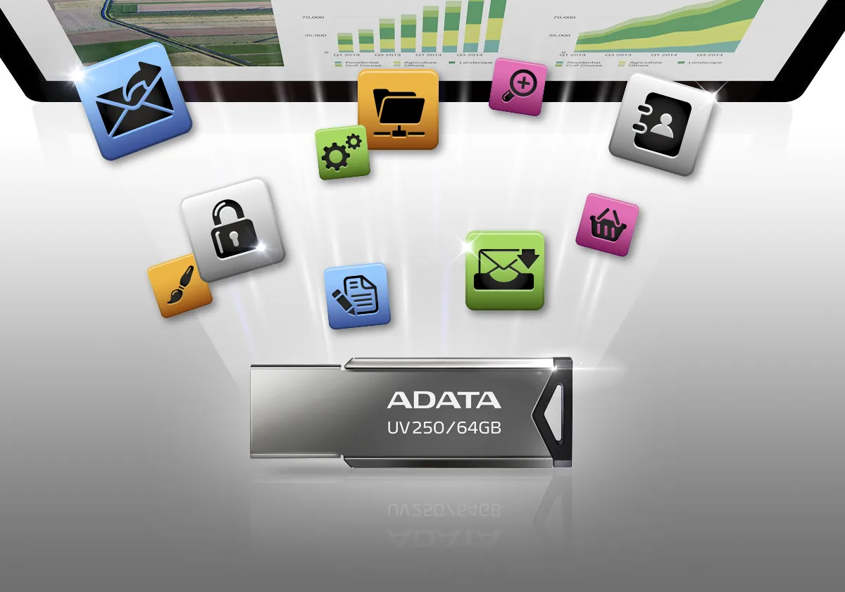 ADATA USB 16GB AUV250-16G-RBK BLACK
