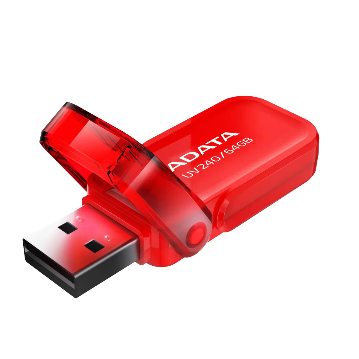 ADATA USB 64GB UV240 2.0 RED TAPA COGANTE AUV240-64G-RRD
