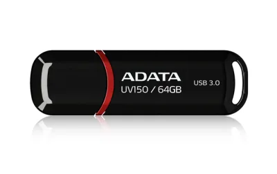 ADATA USB 64GB UV150 BLACK 3.0 AUV150-64G-RBK