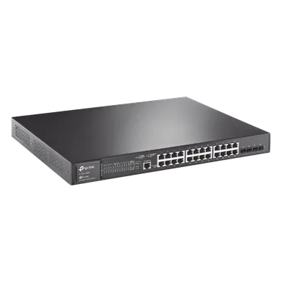 Switch PoE+ L2+ / 24 Puertos Gigabit / 4 Puertos SFP 1G / Presupuesto PoE 384W / Rendimiento 56 Gbps / Montaje en Rack