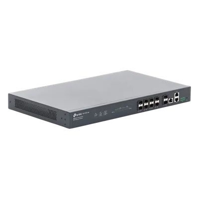 OLT GPON / 8 Puertos PON 2.5G / 2 SFP+ 10GbE / 1 RJ45 Gigabit / División 1:128 / Gestión en la Nube / Fuentes Redundantes AC