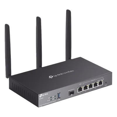 Router Empresarial Wi-Fi 6 / AX3000 / Multi-WAN 5 Puertos / 150,000 Sesiones Concurrentes / VPN Integrado / USB 3.0 / Omada SDN