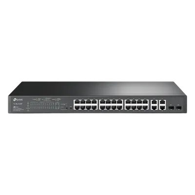 Switch PoE+ Administrable / 24 Puertos 10/100 Mbps / 4 Puertos Gigabit / 2 SFP Combo / 250W / SDN / 12.8 Gbps