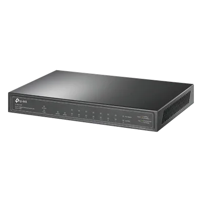 Switch PoE+ / 8 Puertos Gigabit PoE+ / 1 Puerto Gigabit Uplink / 1 Puerto SFP / 63W PoE Total / 20 Gbps