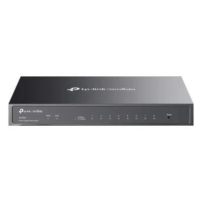 Switch Administrado Gigabit / 8 Puertos / 16 Gbps Capacidad Switching / 11.90 Mpps / PoE PD / Fanless / Montaje Pared-Escritorio