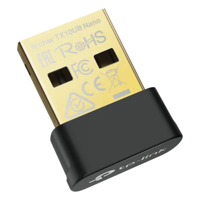 Adaptador USB Nano Wi-Fi 6 / Dual Band 900 Mbps / Bluetooth 5.3 BLE / WPA3 / 1024-QAM / OFDMA / MU-MIMO / 0.76 × 0.62 × 0.29 in