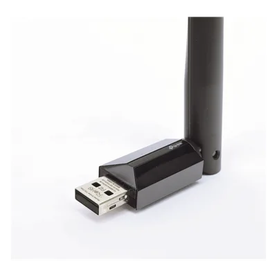 Adaptador USB Wi-Fi / Dual Band AC600 / 200 Mbps 2.4 GHz + 433 Mbps 5 GHz / Antena 5 dBi / USB 2.0