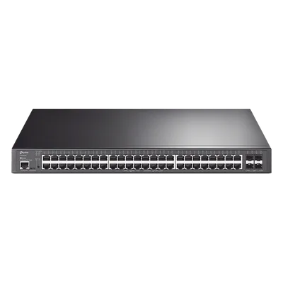 Switch L2+ PoE+ / 48 Puertos Gigabit PoE+ / 4 Puertos SFP+ 10G / Presupuesto PoE 500W / Rendimiento 176 Gbps / Montaje en Rack