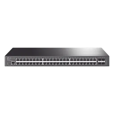Switch Administrable / 48 Puertos Gigabit / 4 Puertos SFP+ 10G / Rendimiento 176 Gbps / Sin Ventilador / Gestión Centralizada en la Nube