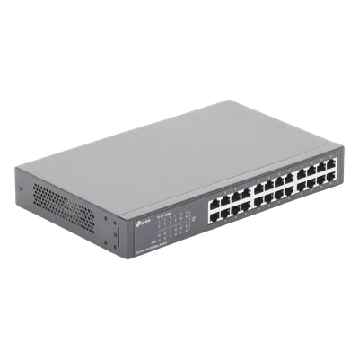 Switch no administrable / 24 puertos 10/100 Mbps / 35.7 Mpps / Escritorio o rack