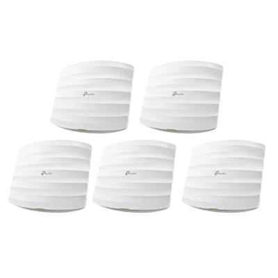 Kit de 5 Access Points / Doble Banda AC / 1350 Mbps / MU-MIMO / PoE 802.3af y Pasivo / 100 Clientes / 4 Antenas Internas