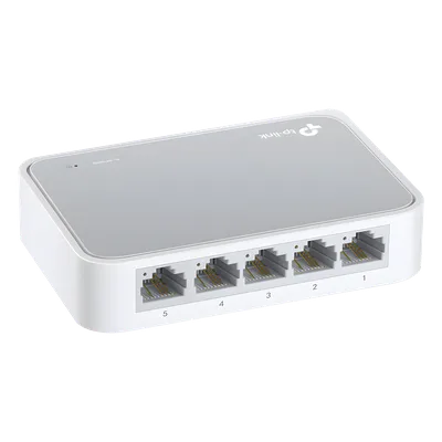 Switch de escritorio / 5 puertos / 10/100 Mbps / Auto-MDI/MDIX / Green Ethernet