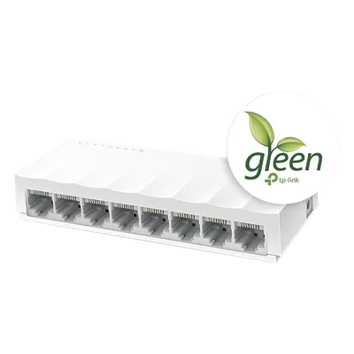 Switch no administrado / 8 puertos 10/100Mbps / Fanless / 4.9 x 1.9 x 0.9 in