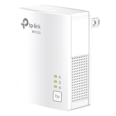 Kit Adaptador Powerline / Gigabit Ethernet 1000 Mbps / HomePlug AV2 / Alcance 300 m (984.2 ft) / Plug and Play / 1 Puerto RJ45 / Ultra Compacto